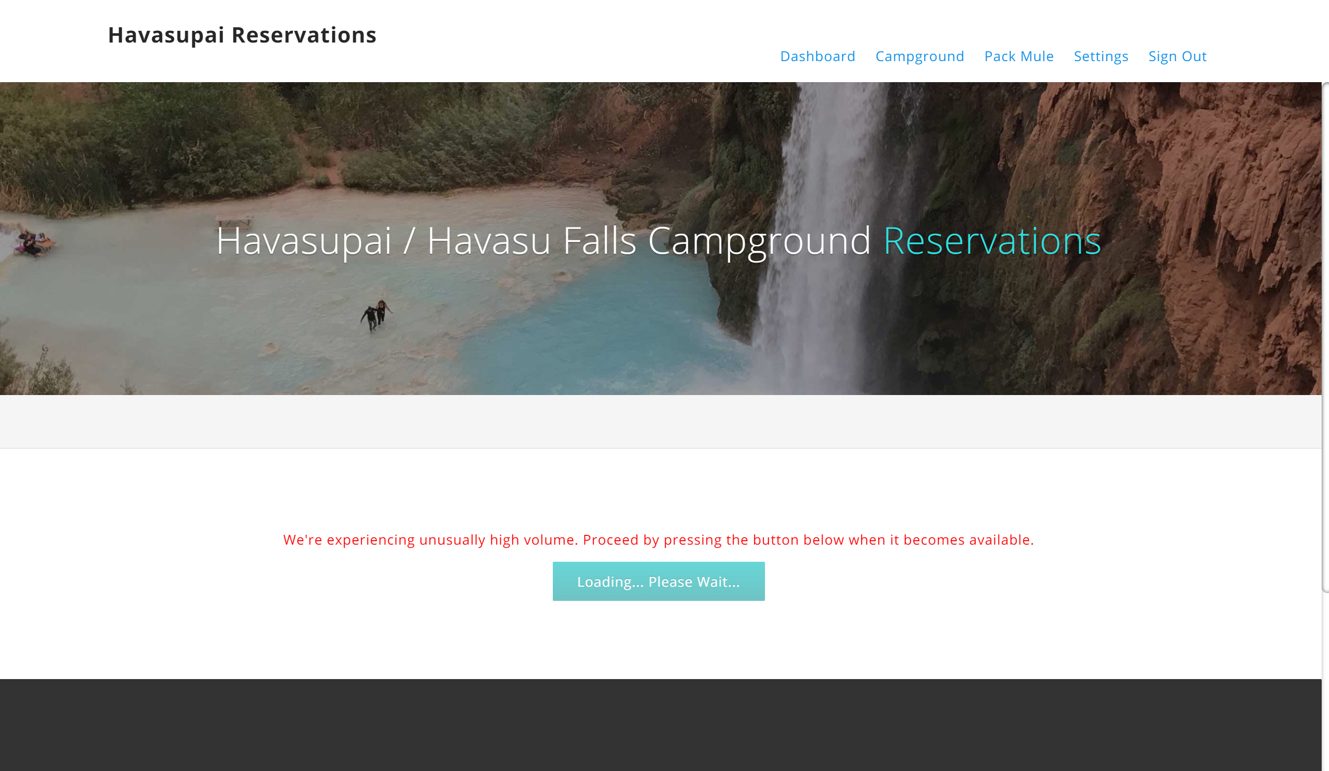 Havasu Falls 2019 Reservations Open February 1st